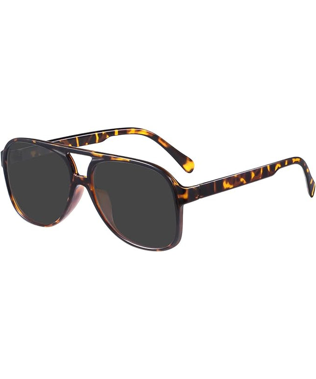 YDAOWKN Retro Aviator Sunglasses for Women Mens Large Frame Classic Vintage 70s Sun Glasses Aviators