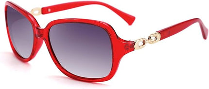 FEISEDY Vintage Square Polarized Sunglasses for Women UV400 Travel Driving Fashion Arcuate Sunglasses B2526