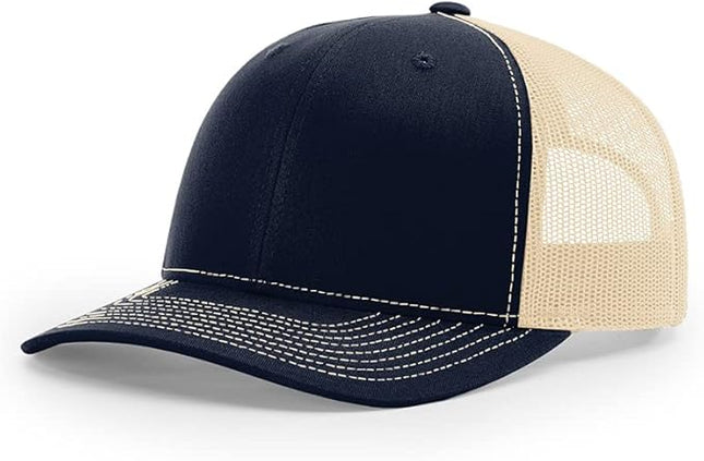 Richardson 112 Classic Six-Panel Adjustable Snapback Trucker Cap | Bulk Packs Available