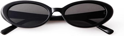 90s Sunglasses for Women Men Retro Small Oval Sunglasses