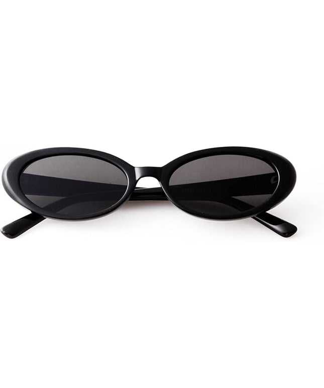 90s Sunglasses for Women Men Retro Small Oval Sunglasses