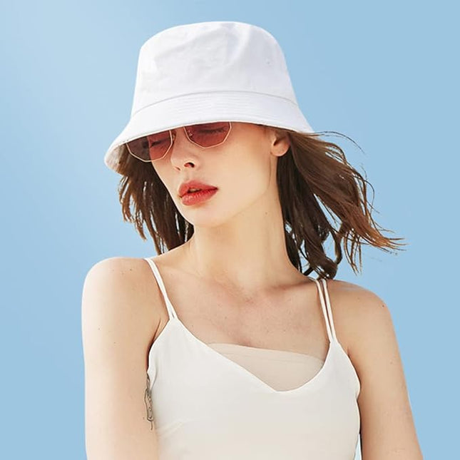XYIYI Fashion Embroidery Bucket Hat Cotton Beach Fisherman Hats for Women Girls