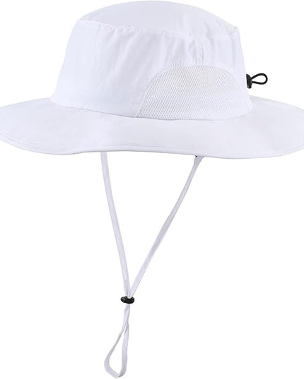 Home Prefer UPF50+ Mens Sun Hat Wide Brim Fishing Hat for Men UV Protection Womens Beach Bucket Hat for Golf Hiking Gardening
