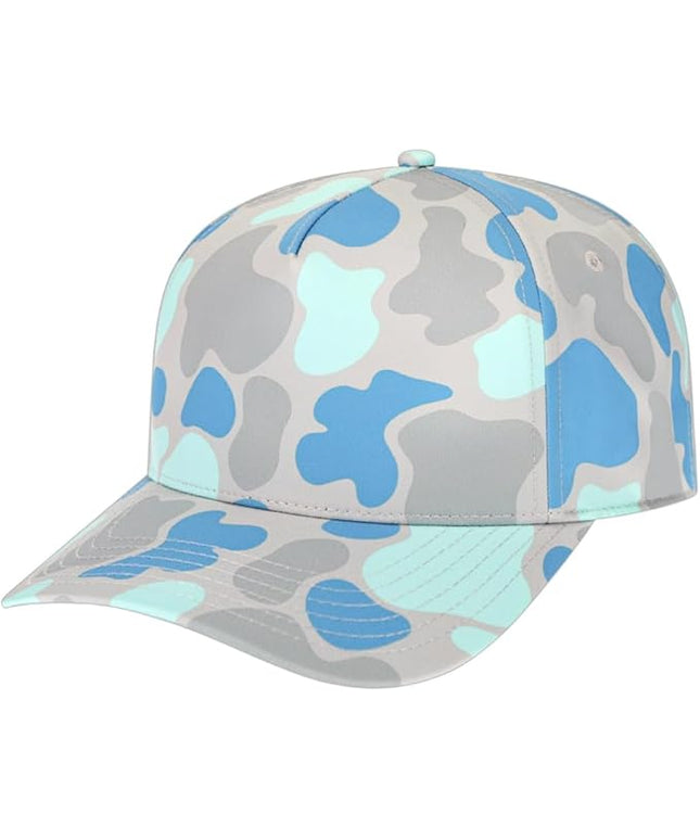 The Hat Pros Cap America i2026 Mid Profile 5-Panel Daybreak Camo Cap w/Quick-Dry Sweatband & Adjustable Snapback