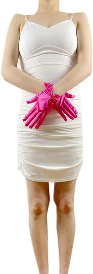 Satin Wedding Dress for Women Opera Party 1920s Gloves Wrist Length Gloves
