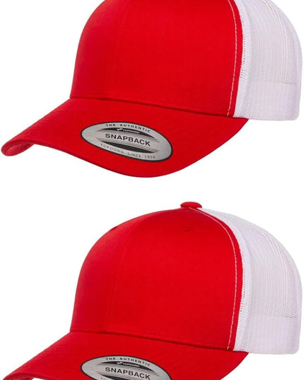 Yupoong Classic Premium Mesh 6 Panel Retro Trucker Cap | Mid Profile Snapback | OSFA | Bulk Pack Available