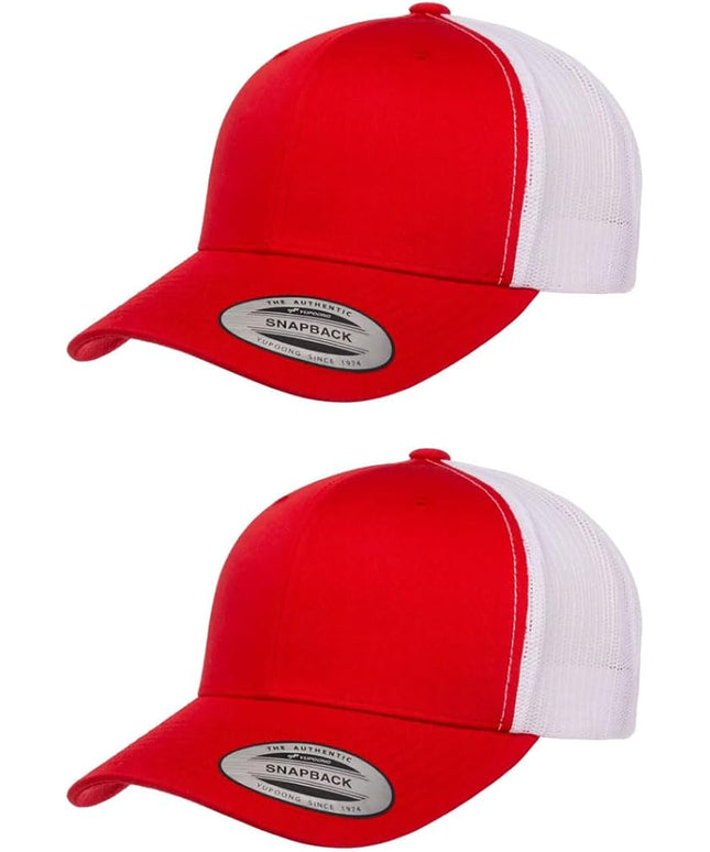 Yupoong Classic Premium Mesh 6 Panel Retro Trucker Cap | Mid Profile Snapback | OSFA | Bulk Pack Available