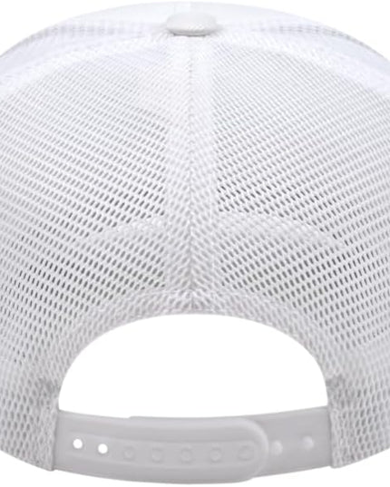 Cap America i8502 Flexfit 110 Premium Mid Profile 6-Panel Mesh Back Trucker Cap Hat w/UV Guard & Adjustable Snapback