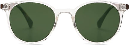 SOJOS Small Round Classic Polarized Sunglasses for Women Men Vintage Style UV400 Lens MAY SJ2113
