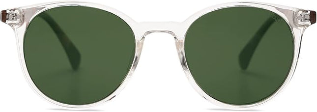 SOJOS Small Round Classic Polarized Sunglasses for Women Men Vintage Style UV400 Lens MAY SJ2113