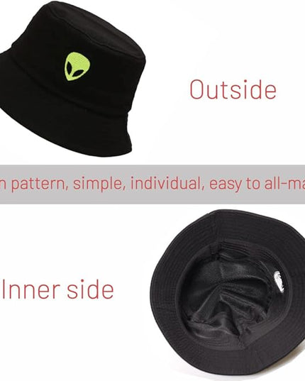 Cotton Bucket Hat for Women Men Summer Travel Sun Beach Bucket Cap, Unisex Outdoor Fisherman Hat