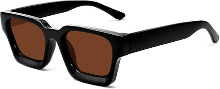 VANLINKER Thick Square Sunglasses for Men Women Retro Chunky Rectangle Shades UV400 Protection VL9731