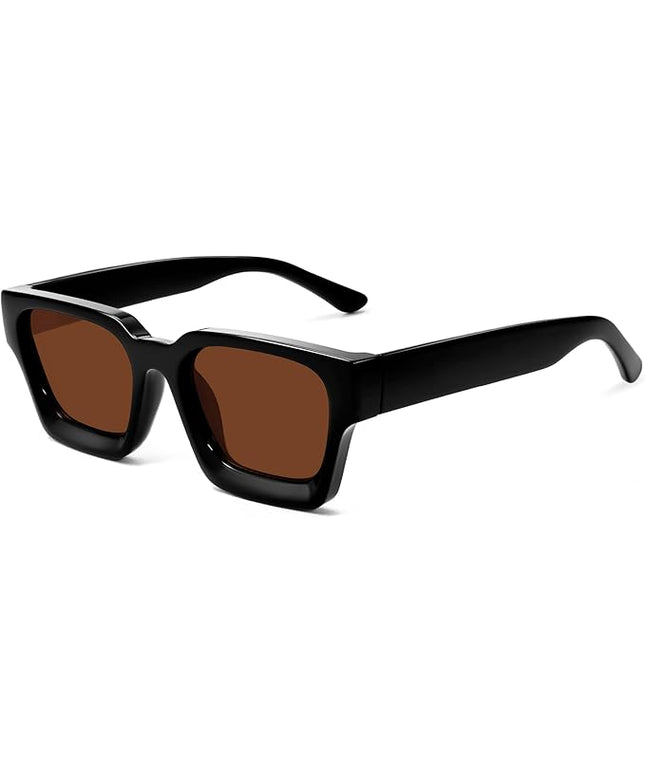VANLINKER Thick Square Sunglasses for Men Women Retro Chunky Rectangle Shades UV400 Protection VL9731
