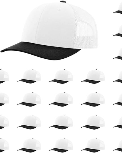 Richardson 112 Classic Six-Panel Adjustable Snapback Trucker Cap | Bulk Packs Available