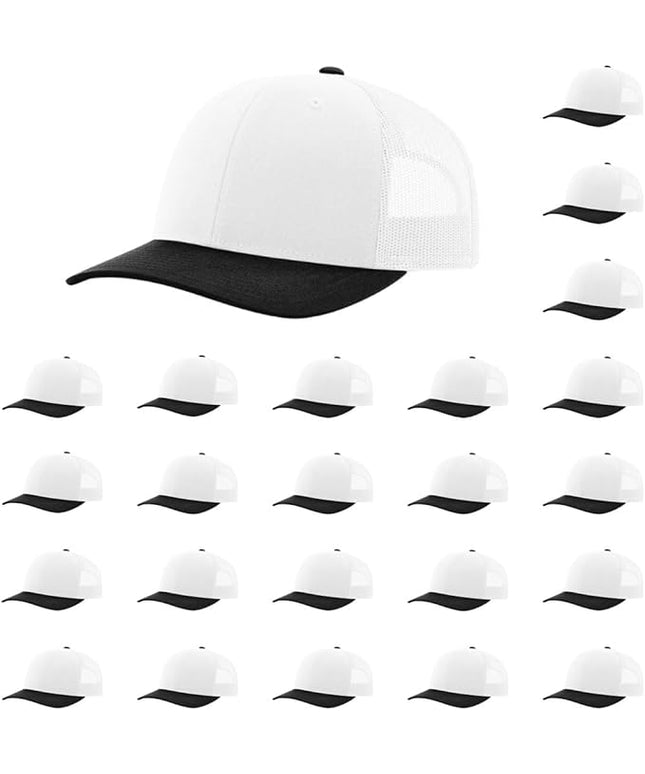 Richardson 112 Classic Six-Panel Adjustable Snapback Trucker Cap | Bulk Packs Available