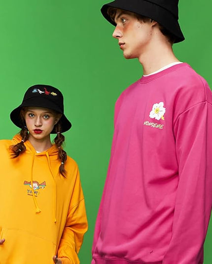 XYIYI Fashion Embroidery Bucket Hat Cotton Beach Fisherman Hats for Women Girls