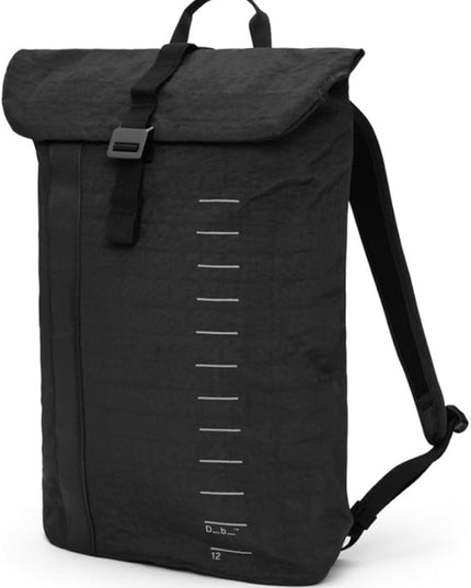 Db Journey Essential Backpack - Minimalist Rolltop Backpack with Laptop Compartment for Work & Gym, Lightweight Travel Backpack with Luggage Attachment, Water Bottle Pocket, 12L - Charcoal Grey