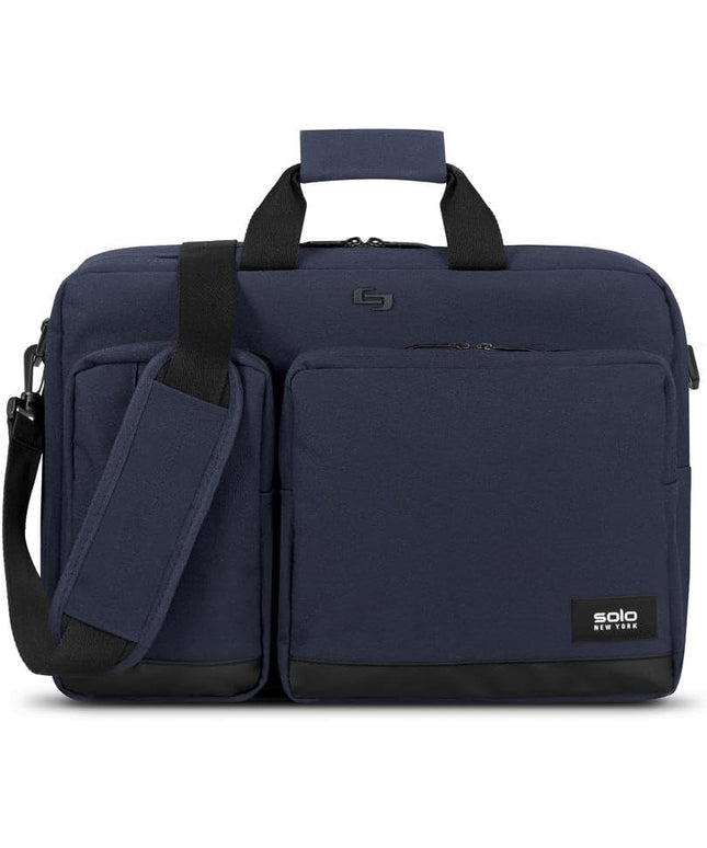 Solo New York Hybrid Briefcase Backpack - Laptop Carrying Bag, Fits 15.6" Computer, Brief for Travel & Work - Duane
