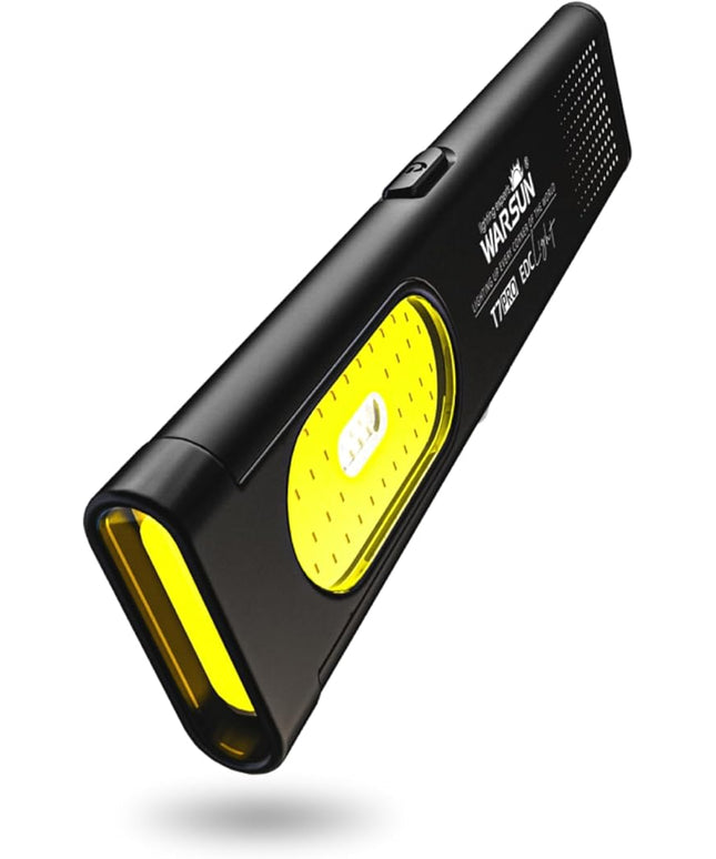 WARSUN Compact Multi-Mode Pocket LED Flashlight - 675LM, USB-C Rechargeable, IPX4, Dual Material, Red/Blue Strobe, for Everyday Carry & Travel