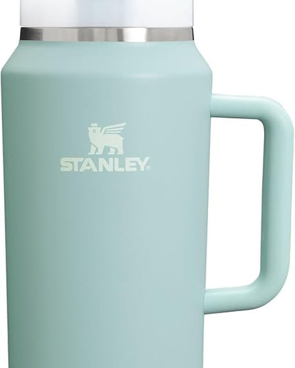 STANLEY Quencher H2.0 Tumbler with Handle & Straw 64 oz | Flowstate 3-Position Lid | Large Capacity for Travel & Sports | Insulated Stainless Steel Cup | BPA-Free | Seafoam