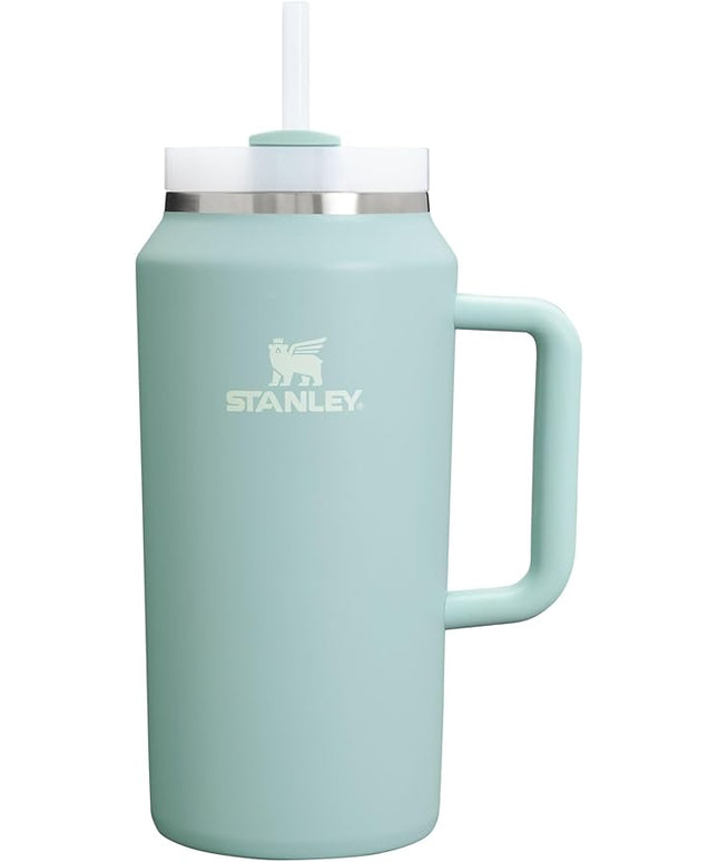 STANLEY Quencher H2.0 Tumbler with Handle & Straw 64 oz | Flowstate 3-Position Lid | Large Capacity for Travel & Sports | Insulated Stainless Steel Cup | BPA-Free | Seafoam
