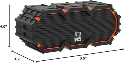 Altec Lansing LifeJacket 2 - Waterproof Bluetooth Speaker, Floating Portable Speaker for Travel & Outdoor Use, Deep Bass & Loud Sound, 30 Hour Playtime