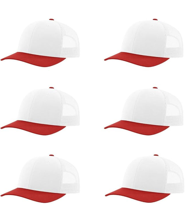 Richardson 112 Classic Six-Panel Adjustable Snapback Trucker Cap | Bulk Packs Available