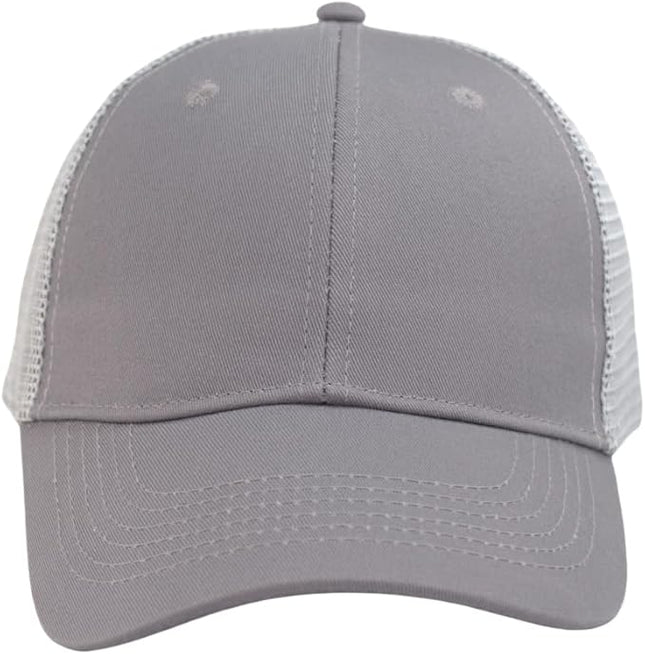 TSSGBL Classic Mesh Trucker Hat, Small & OSFM & XXL Options, Men Women Basic Adjustable Snapback Plain Blank Baseball Cap