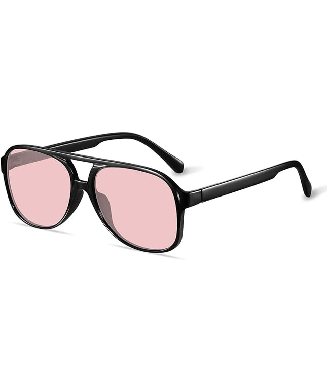 YDAOWKN Retro Aviator Sunglasses for Women Mens Large Frame Classic Vintage 70s Sun Glasses Aviators