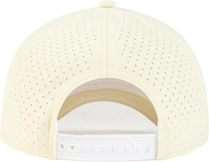 BOTVELA Men Adjustable Snapback Baseball Cap Vented Performance Laser Cut Mesh Hat