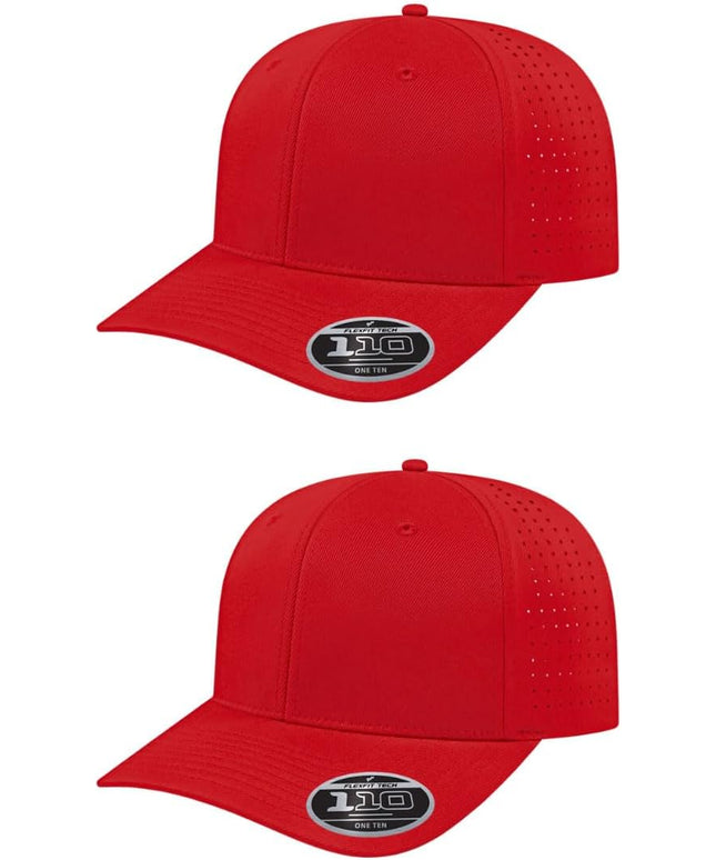 Cap America i8533 Flexfit 110 Perforated Performance Snapback Mid Profile 6-Panel Cap w/UV Guard & Adjustable Snapback