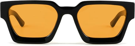 Trendy Square Sunglasses for Men Women Fashion Thick Rectangle Sun Glasses UV Protection Shades Designer Style