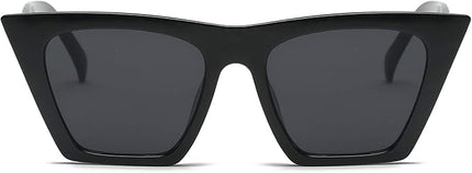 FEISEDY Vintage Square Cat Eye Sunglasses Women Trendy Cateye Sunglasses B2473