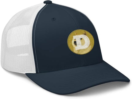 Dogecoin Crypto Embroidered Logo Trucker Cap