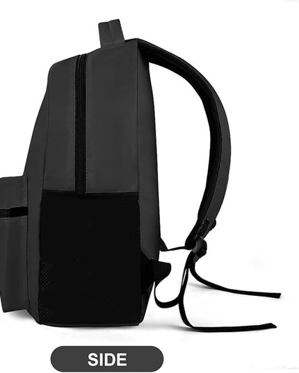 Fashion Carbon Black Backpack Lightweight Large Capacity Laptop Daybag for Travel Work