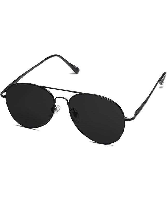 SOJOS Classic Aviator Sunglasses for Women Men Metal Frame Spring Hinges SJ1030