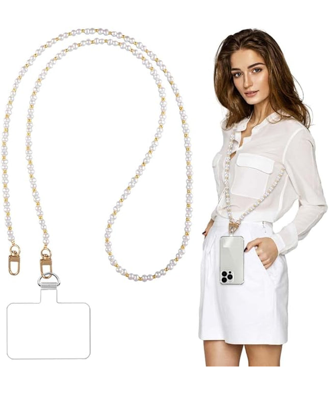 Phone Crossbody Chain CellPhone Lanyard,Universal Phone Chain Strap with Tether Patches Compatible with Most Phones (Z)