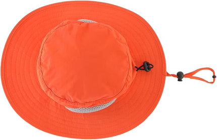 LLmoway Kids Sun Protection Hat Quick Dry Adjustable Wide Brim Mesh Bucket Hat