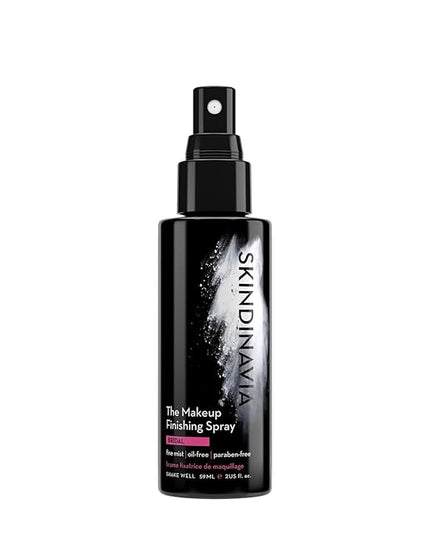 Skindinavia The Makeup Finishing Spray, Bridal Makeup Setting Spray, All-Day Wear, Long-Lasting Up to 16+ Hours, Heat-Resistant & Waterproof, Wedding Day, Bridal Shower Gift, 2.0 Oz
