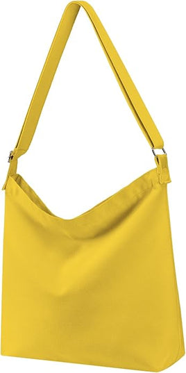 Women's blank large Size Canvas Crossbody Tote Handbags Shoulder Bag