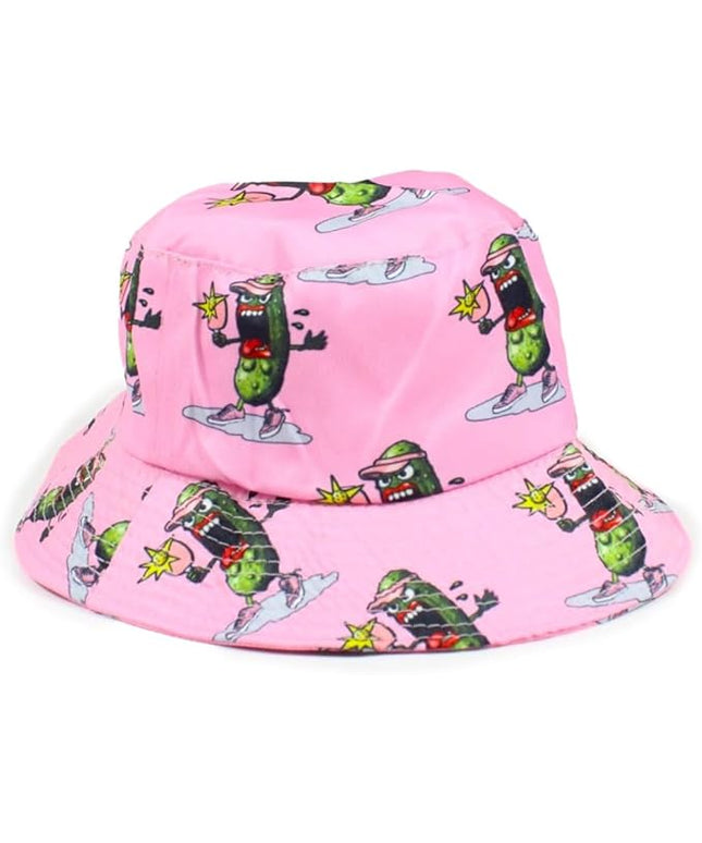 Pickle Monsters Bucket Hat - Fun Pickleball Hat Featuring The Dreaded Crew - 3 Sizes!