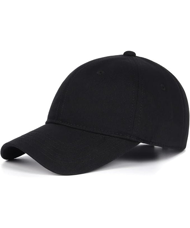 Zylioo XL XXL Oversize Baseball Cap, 100% Cotton Adjustable Dad Hat for Big Heads 23.5"-25.5", Soft Crown Large Size Cap
