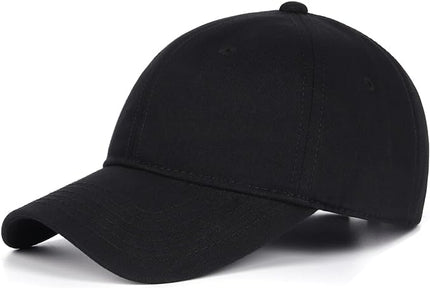 Zylioo XL XXL Oversize Baseball Cap, 100% Cotton Adjustable Dad Hat for Big Heads 23.5"-25.5", Soft Crown Large Size Cap