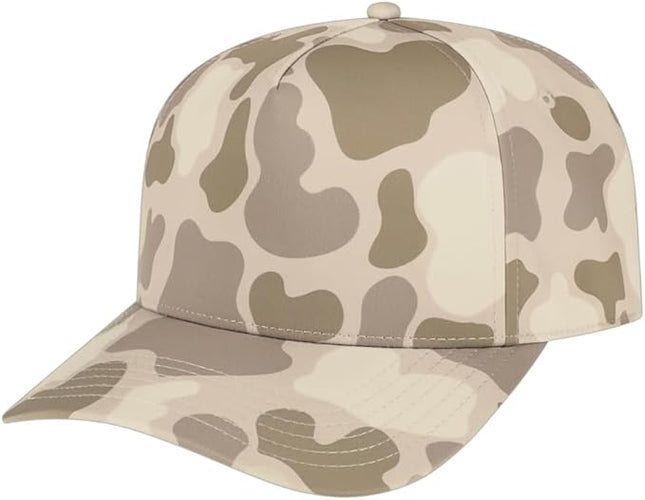 The Hat Pros Cap America i2026 Mid Profile 5-Panel Daybreak Camo Cap w/Quick-Dry Sweatband & Adjustable Snapback