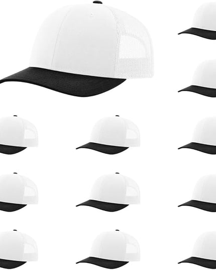Richardson 112 Classic Six-Panel Adjustable Snapback Trucker Cap | Bulk Packs Available