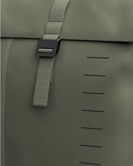 Db Journey Essential Backpack - Lightweight, Durable Rolltop Backpack with Laptop Compartment for Work, and Gym, Travel with Roller Bag Attachment, 12L - Moss Green
