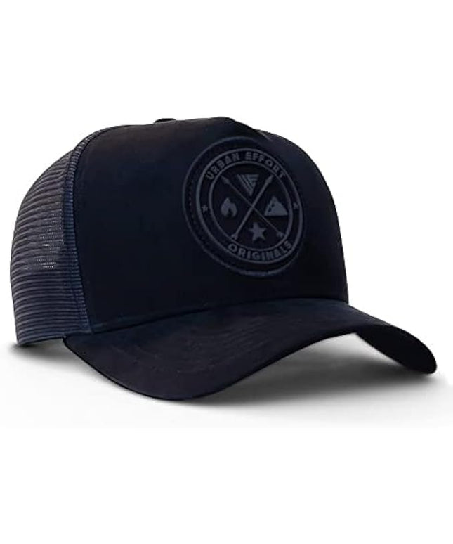 Urban Effort Mesh Back Cap - for Men and Women Baseball Hat 5-Panel Trucker Hat - Great Snapback Closure for Hunting & Hiking