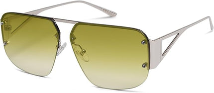 SOJOS Trendy Aviator Sunglasses Mens Womens Retro Metal Rimless Frame Shades Lentes De Sol Para Mujer SJ1192