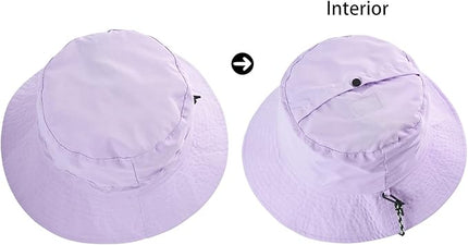 FEICUI Men Women Outdoor Bucket Hat Quick Dry Packable UV Protection Boonie Sun Hat