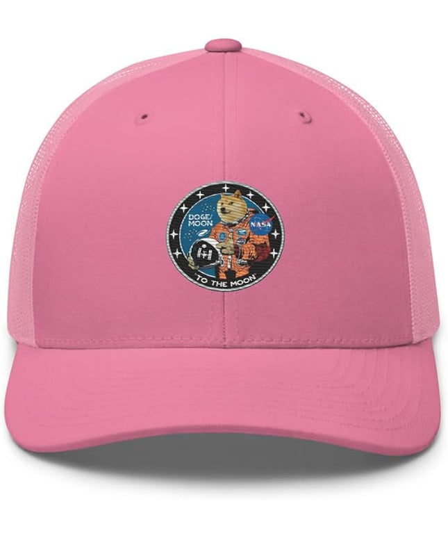 Doge/Moon NASA Logo Trucker Cap